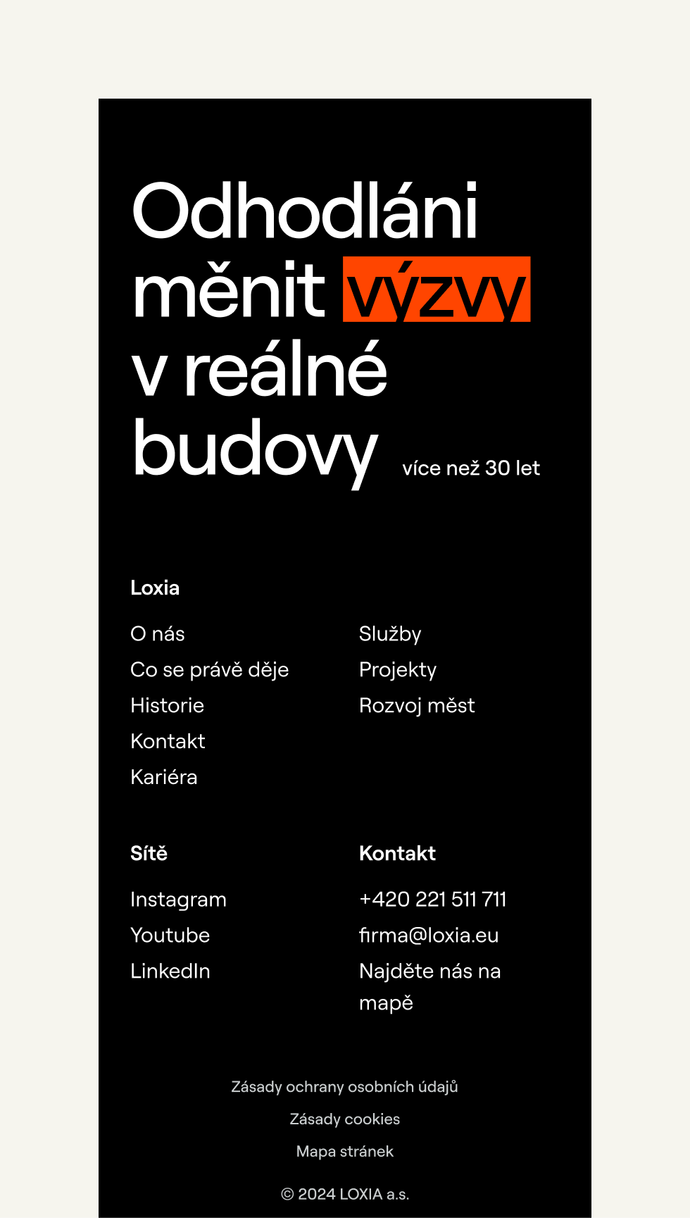 Odvážné proměny výzev v reálné budovy během více než 30 let. Poskytujeme služby, projekty a rozvoj měst. Kontaktujte nás přes Instagram, Youtube, LinkedIn.